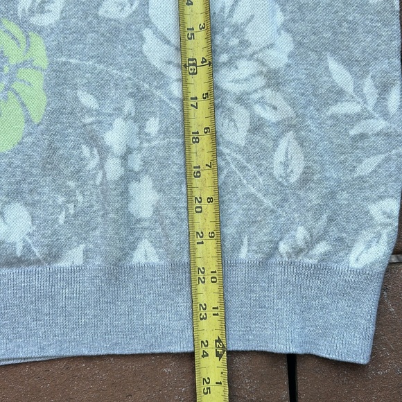 NWT EDINBURGH KNITWEAR PRIMA COTTON FLORAL SWEATER SIZE L G12 - Picture 7 of 7